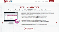 Desktop Screenshot of mdbfix.com