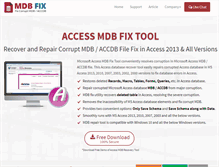 Tablet Screenshot of mdbfix.com